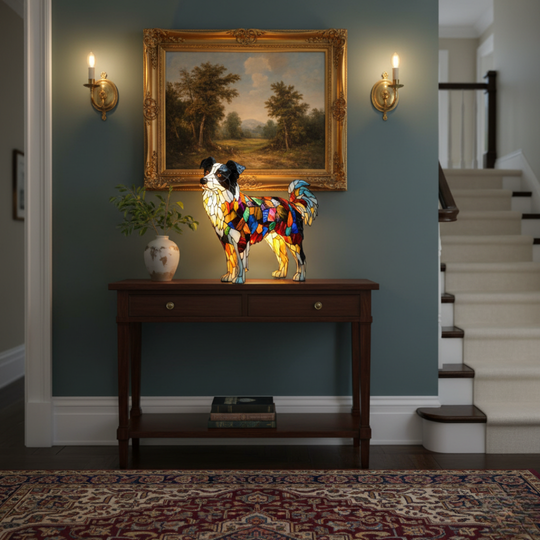 Handgjord lampa – Elegant hund