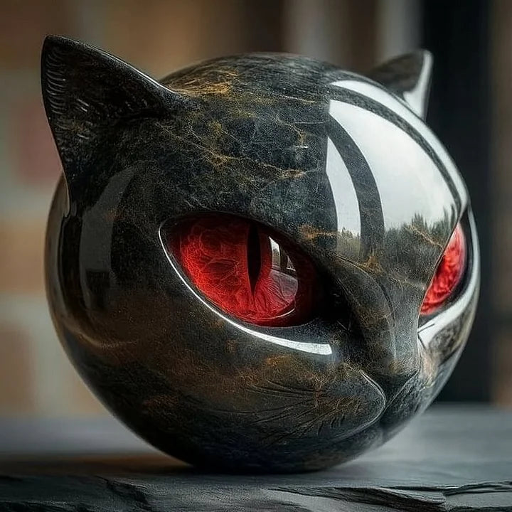 Mysthéra – Förtrollande kattskulptur
