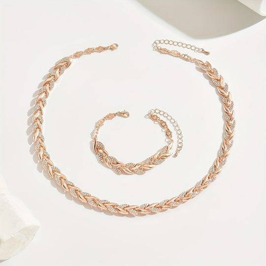 Parel | Halsband och armband med bladmotiv