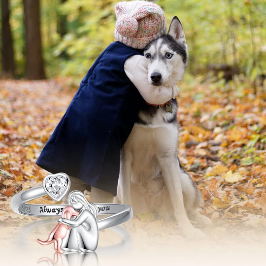 Justerbar ring ”Alltid i mitt hjärta”