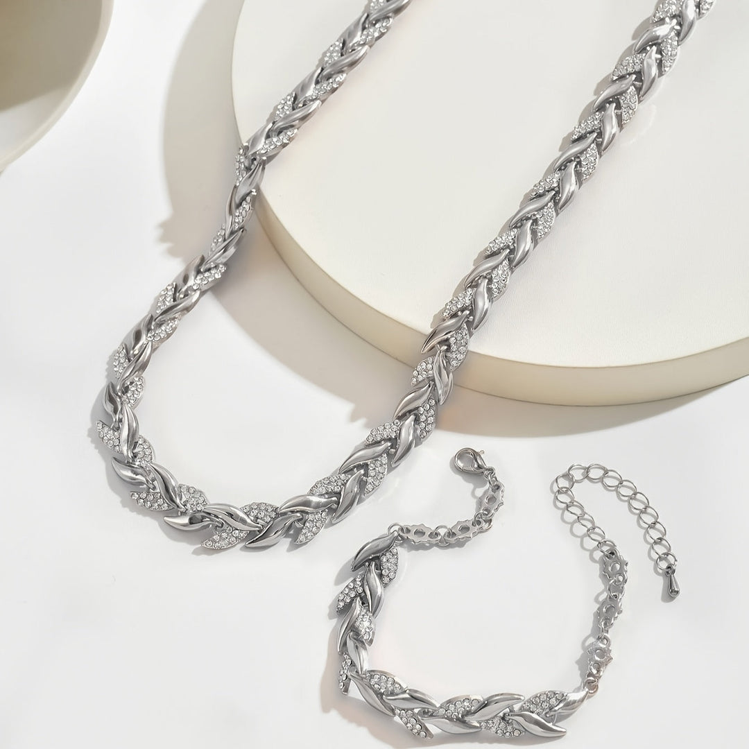 Parel | Halsband och armband med bladmotiv
