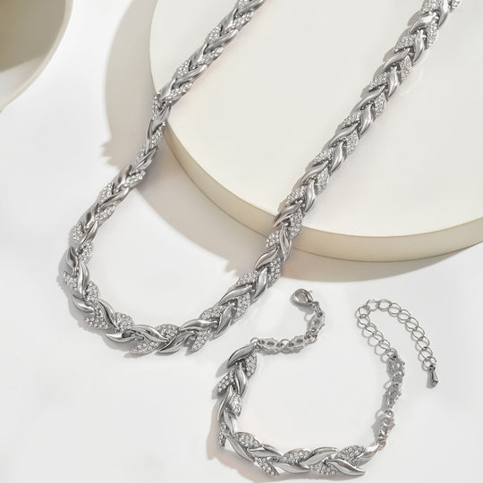 Parel | Halsband och armband med bladmotiv
