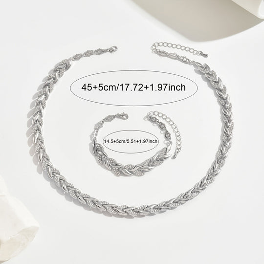 Parel | Halsband och armband med bladmotiv