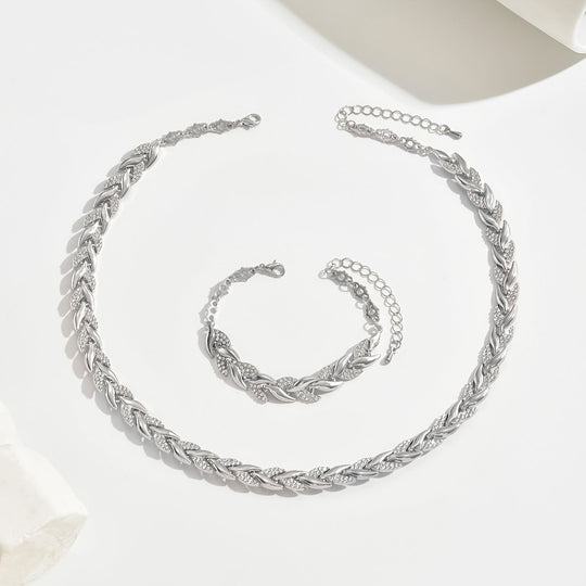 Parel | Halsband och armband med bladmotiv