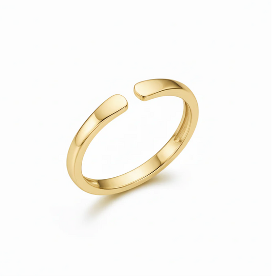 1+1 GRATIS — Justerbar ring med initial