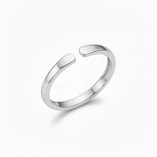 1+1 GRATIS — Justerbar ring med initial