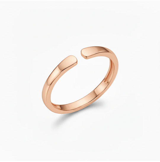 1+1 GRATIS — Justerbar ring med initial