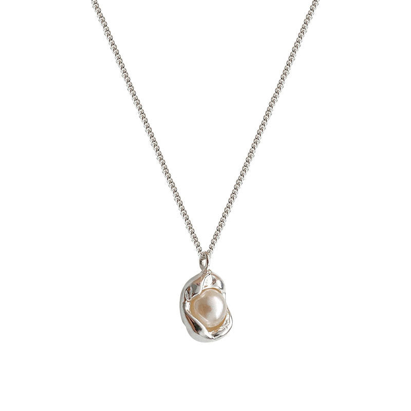 Vintagesmycken i Muranoglas: Halsband med hängande pärla