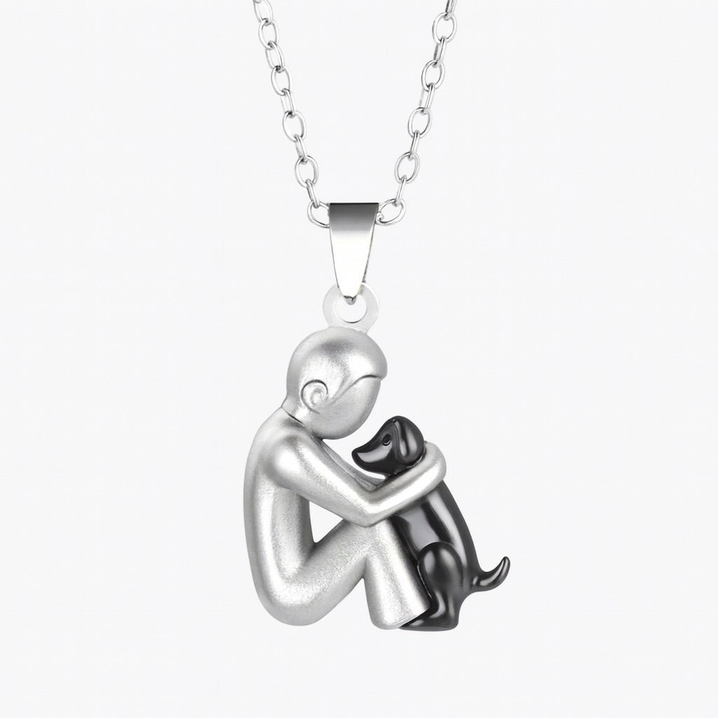 Halsband med hundhängsmycke