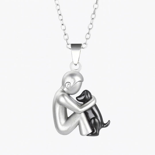Halsband med hundhängsmycke