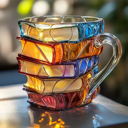 Handgjord 3D-mugg ”Läsglädje” – originaldesign