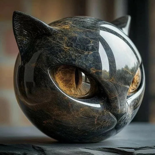 Mysthéra – Förtrollande kattskulptur