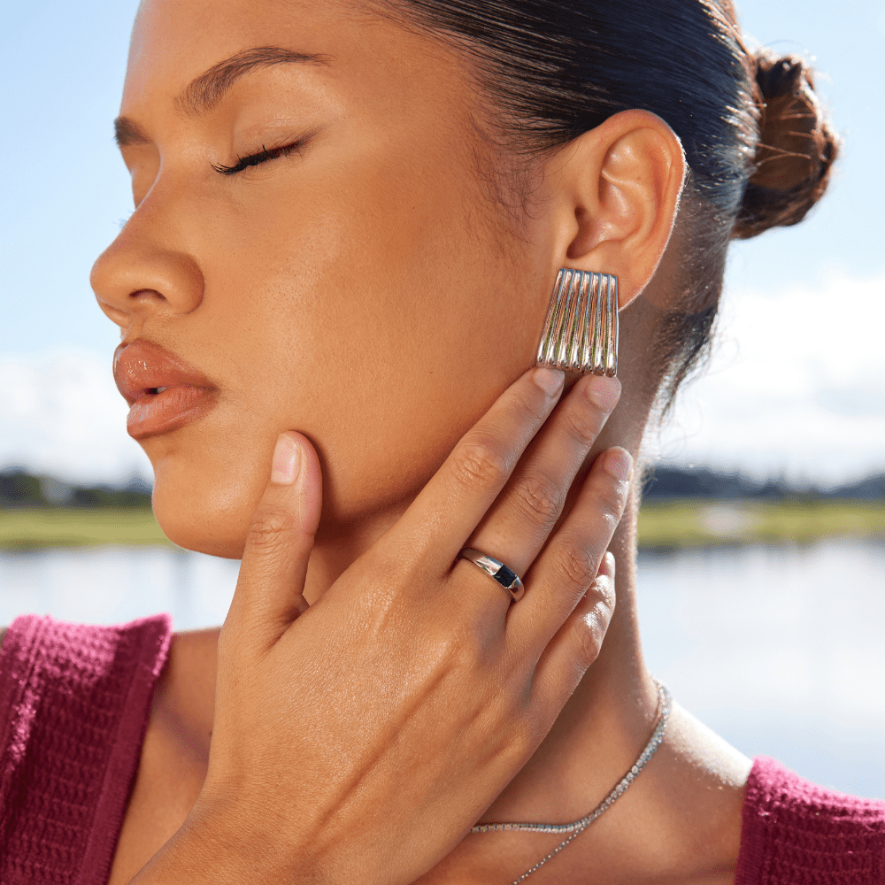 Ember – Silverring med smaragd