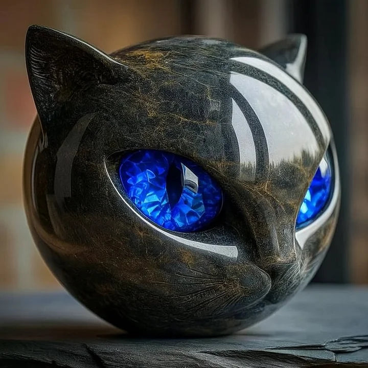 Mysthéra – Förtrollande kattskulptur