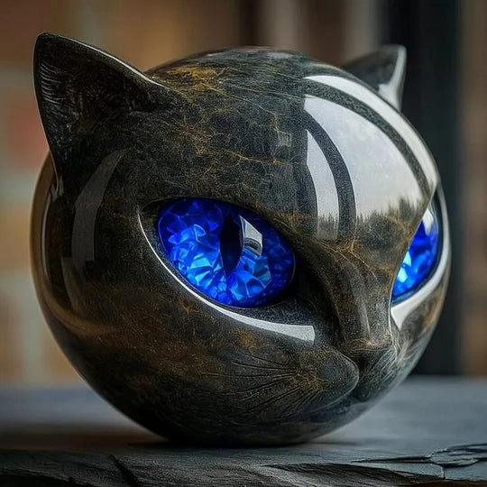 Mysthéra – Förtrollande kattskulptur