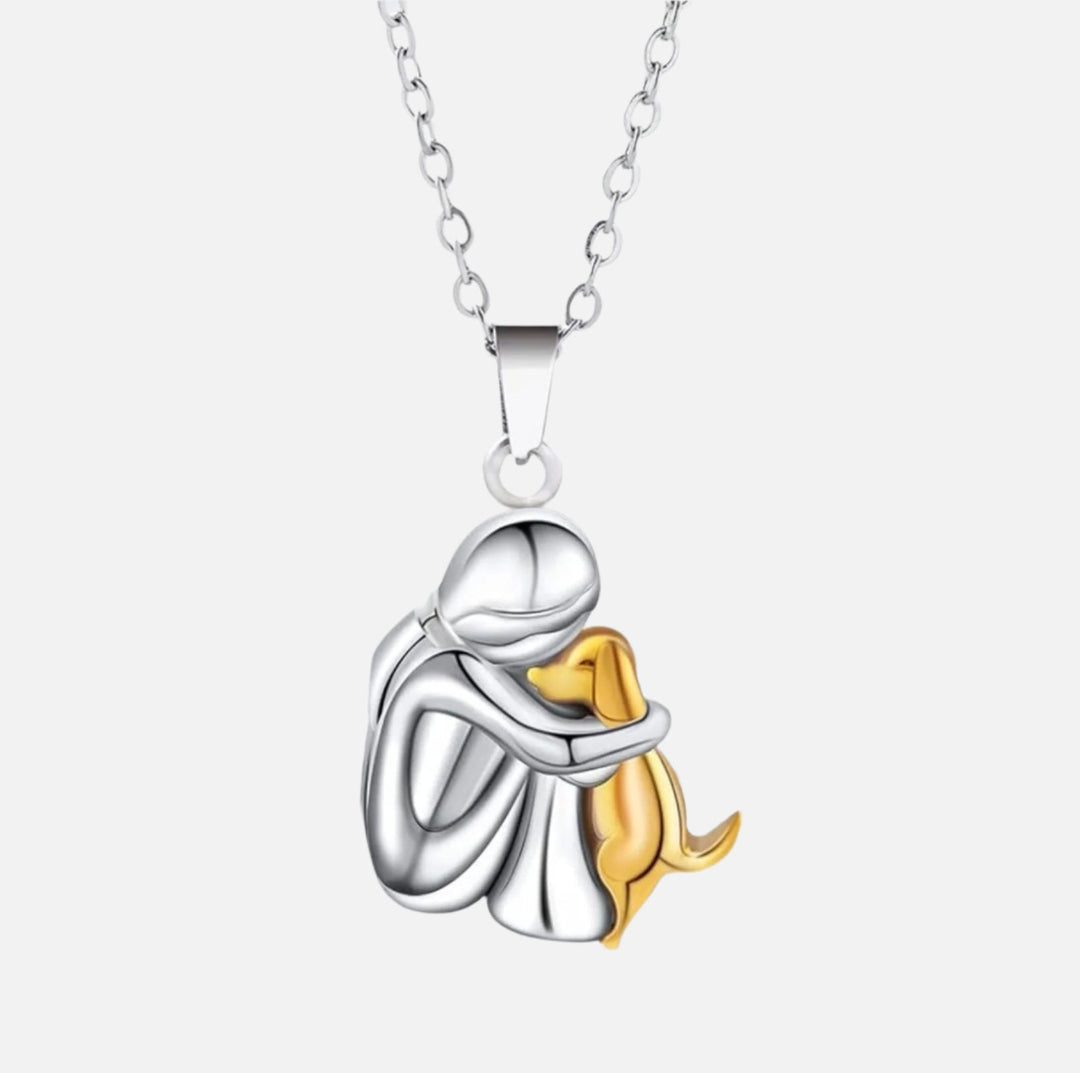 Halsband med hundhängsmycke