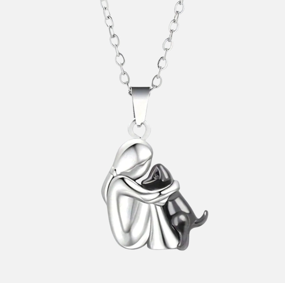Halsband med hundhängsmycke